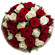букет из красных и белых роз. Челябинск