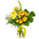 Желтый букет из роз и хризантем. Негрил